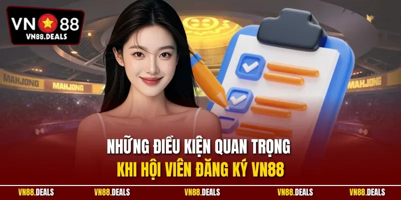 Những điều kiện quan trọng khi hội viên đăng ký VN88